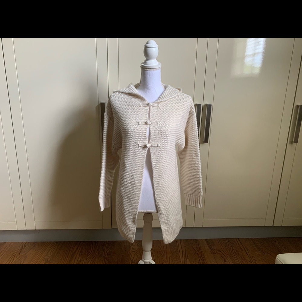 Zara kids knit cardigan hoodie
